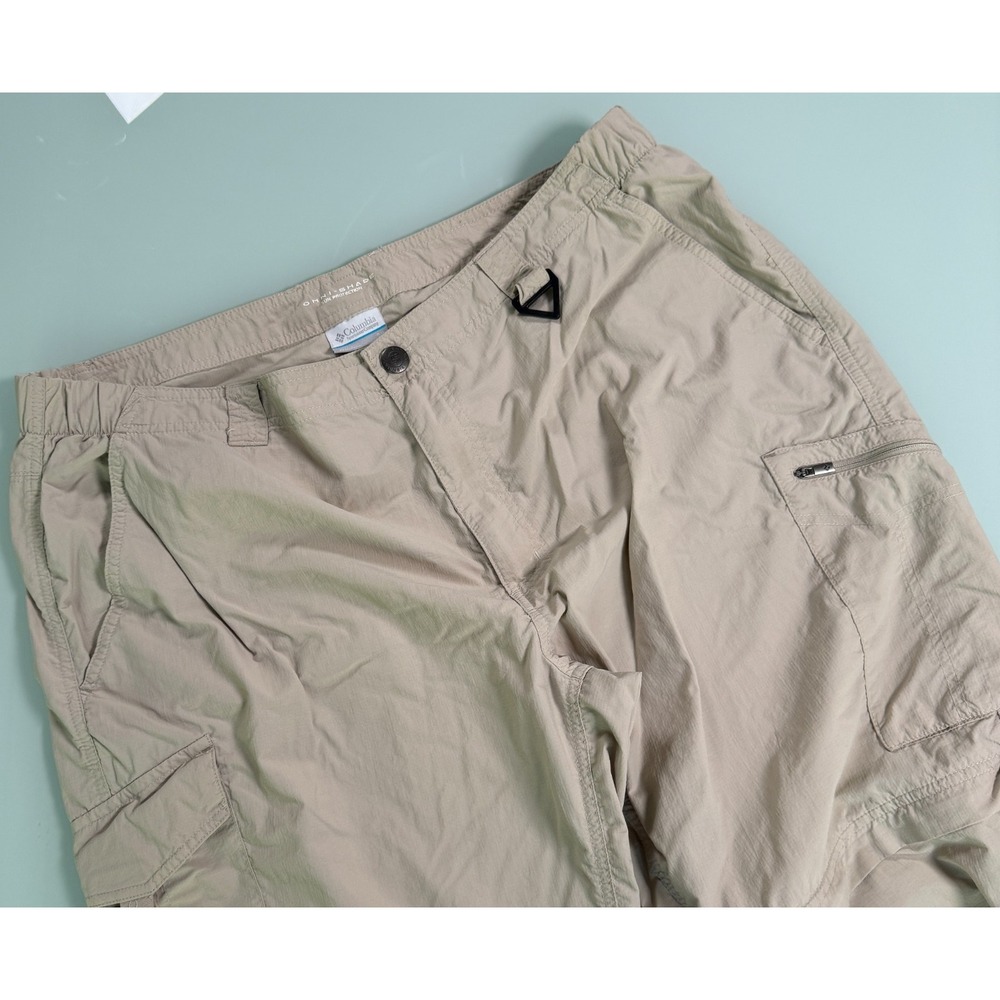 Columbia PFG Convertible Pants Mens  Khaki Straight Fit DadCore - 40x30
